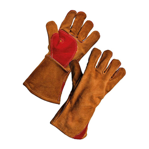 Gants de soudeur en cuir pour le coude, résistants à l'usure, antidérapants, isolants thermiques, respirants, anti-brûlures, pour soudage électrique - Product Image 2