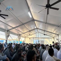 Grande tente de réception de mariage en aluminium de luxe pour 500 personnes, toutes saisons, imperméable