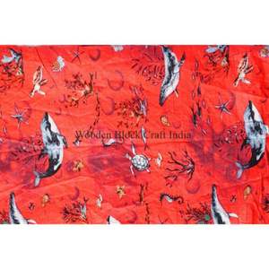 ผ้าฝ้ายคุณภาพสูง 100% พิมพ์ลายด้วยมือ แห้งเร็ว เป็นมิตรกับสิ่งแวดล้อม ระบายอากาศได้ดี ทรงครอส สวมใส่สบาย น้ำหนักเบา - Product Image 5