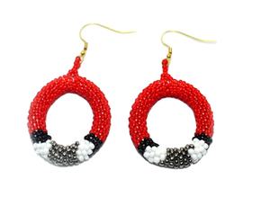 Wholesale Premium Quality Handmade Glass Beaded Drop <b>Earrings</b> Latest Design Classic Style <b>Fashion</b> Pearl <b>Hoop</b> <b>Earrings</b> for Gifts - Product Image 1