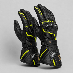 Fabricant OEM, vente en gros, gants de course moto personnalisés, cuir véritable, protection des articulations en carbone, gants de moto - Product Image 3