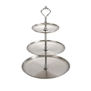 <b>3</b> <b>Tier</b> Stainless Steel <b>Cake</b> <b>Stand</b> Rectangle Shape Reusable Hand Wash Only Dessert Display for Celebrations <b>Cake</b> <b>Stand</b> - Product Image 4