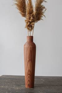 Vase à fleurs en bois rustique pas cher pour fleurs artificielles, centres de table et décoration élégante pour la maison - Product Image 6