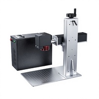 Máquina Portátil de Marcado Láser de Fibra con Pantalla de Cámara CCD y Fuente Láser JPT de 30W 60W