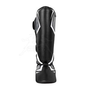 Protections de tibia et coussinets d'entraînement Muay Thai en cuir et PU avec protection de base pour MMA et boxe, ajustement universel - Product Image 1