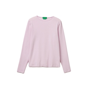 Camiseta de Punto de Manga Larga con Cuello Redondo para Mujer, Corte Ajustado, Color Sólido, Estilo Minimalista, Transpirable, para Todas las Temporadas, Personalizable - Product Image 5