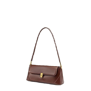 Sac à bandoulière noir style minimaliste avec fermeture éclair et fermoir, sangle unique 50-65cm, imperméable, toutes saisons - Product Image 2