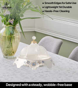 ถาดเสิร์ฟพร้อมฝาครอบใส วัสดุทำจากกระเบื้องเนื้อละเอียดคุณภาพสูง ดีไซน์หรูหราทันสมัย - Product Image 5