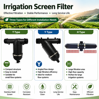 Filter Layar 2 Inci untuk Irigasi Pertanian dengan Kehilangan Tekanan Rendah untuk Sistem Filtrasi Air Irigasi Tetes