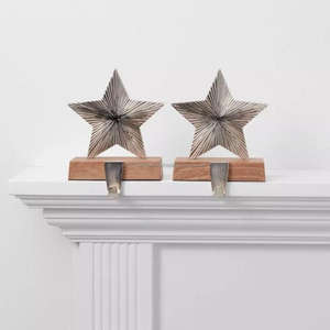 Super Trending <b>Stocking</b> Holders Set of 2 Wood & Aluminium Newest Style <b>Christmas</b> <b>Stocking</b> Holder or Hook Not Applicable for Wall - Product Image 1