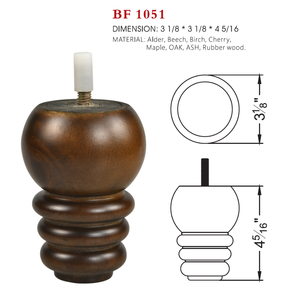 Modern Round Wooden Furniture Leg Solid <b>Wood</b> Sofa Chair Cabinet Replacement Leg Smooth Finish Durable Support - Product Image 6