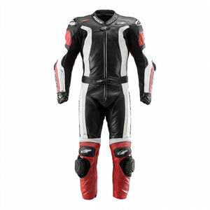 Ensemble de combinaison de moto en cuir pour homme, veste et pantalon, tenue de motard intégrale, été et hiver, imprimé - Product Image 2