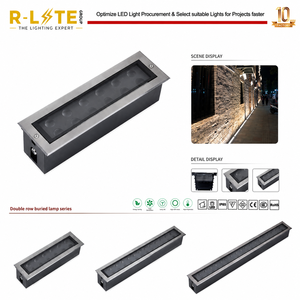 Projecteur mural linéaire LED droit 18W IP67 étanche extérieur RGB RGBW DMX Éclairage de façade en alliage d'aluminium RA90 DC24V - Product Image 2