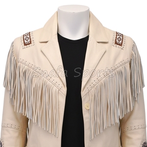 2026 Genuine Leather Western <b>Jackets</b> Best Design High Quality <b>Light</b> Weight Customized Logo Cowgirl Leather <b>Jacket</b> on Sale - Product Image 3