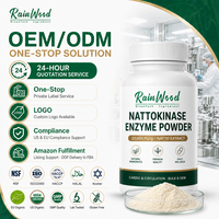 Poudre d'enzyme Nattokinase Rainwood, extrait de Natto pour complément alimentaire