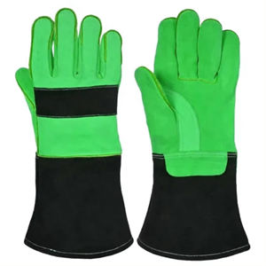 Guantes de Soldadura de Cuero de Búfalo de Alta Calidad a Precio Económico, Venta al por Mayor, Guantes de Trabajo para Soldador Hechos a Medida con Logotipo Privado - Product Image 4