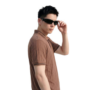Polo pour homme, vêtement pratique, tendance, décontracté, simple, respirant, design ajusté, performance durable, matériau robuste, Solid Trader - Product Image 3