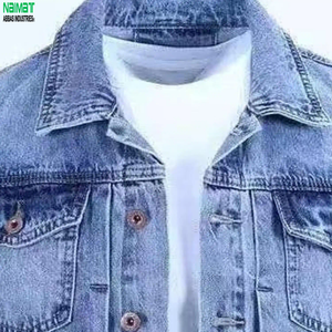 New Stylish Customization <b>Black</b> Lapel Winter Unisex 100% Cotton/100% Polyester High Street Retro Loose Casual Denim <b>Jean</b> <b>Jacket</b> - Product Image 6