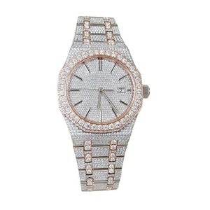 Montre de luxe personnalisée, best-seller, sertie de diamants Moissanite DVVS, qualité supérieure, neuve, pour homme et femme, prix de gros - Product Image 3