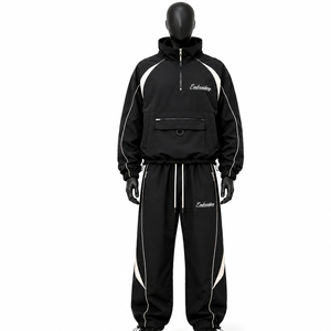 Conjunto Deportivo Ligero Personalizado para Hombre en Nailon Tejido para Minoristas de Ropa Deportiva Estadounidenses, Marca Privada, Venta al Por Mayor - Product Image 6