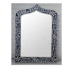 Cadre de miroir incrusté d'os au design élégant Beau cadre de miroir mural Motif floral Meilleur décor à la maison Chambre à coucher Salon Cadre en os - Product Image 1