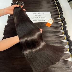 Mèches de cheveux naturels vietnamiens à prix abordable, cuticule droite naturelle, alignée sur toute la longueur 8 ''-34'' - Product Image 2