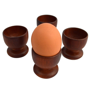 Awesome Wooden <b>Egg</b> Holder in cup shape durable and Washable <b>Eco</b>-Friendly item for home hotel decor purposes - Product Image 2