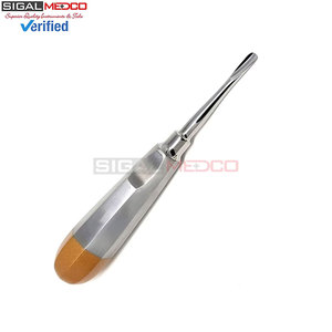 Dental Luxating Elevator Straight 5mm Gold Handle German Stainless Steel Manual Tool for Tooth Extraction Dental Instruments - Product Image 5