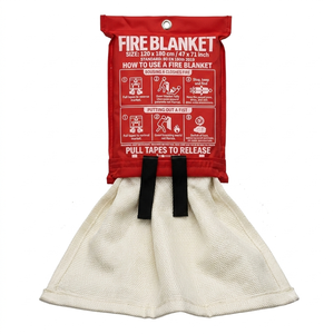 Emergency Fire Suppression <b>Blanket</b> 3.0mm <b>Thick</b> Coated Fiberglass Wear Resistant Safety Cover No Grommet Holes for Household Fire - Product Image 1