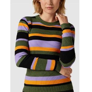 Suéter de cuello alto europeo para mujer, estilo holgado, de mezcla de lana gruesa, tejido, para otoño/invierno, proveedor de BD - Product Image 5