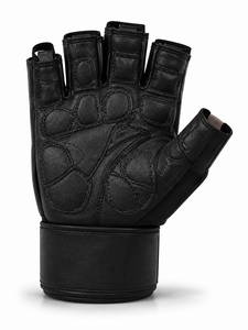 Custom Logo Unisex Leather Fitness Gloves <b>Half</b> Finger Weight Lifting Non <b>Slip</b> Breathable Gym Training Body Building Sports 0.5kg - Product Image 3