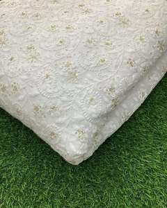 Luxury Sequin Embroidery Lace Fabric Floral Beaded Mesh Fabric African Wedding Party Dress Material - Product Image 4