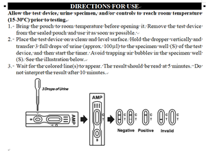 Kit de test rapide d'amphétamine AMP dans l'urine |   Certifié CE et ISO |   Test rapide de dépistage de drogue à haute sensibilité - Product Image 4