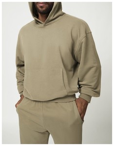 Ensemble sweat à capuche et pantalon de jogging décontracté pour homme avec poche kangourou – Survêtement deux pièces ample et décontracté – Vente en gros - Product Image 6