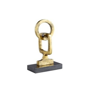 Sculpture moderne abstraite en aluminium, sculpture en métal, décoration d'intérieur, art décoratif de haute qualité, décoration de mariage, faite à la main - Product Image 2