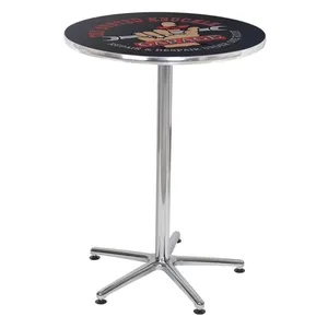 Industrial Designer Eco-Friendly Metal Coffee <b>Table</b> with <b>Mirror</b> <b>Top</b> Double Storage Rack Luxury Modern Black Gold Base - Product Image 1