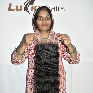 Extensions de cheveux humains indiens bruts, closure HD 6*6, ondulés, tissage naturel, tissage Genius, prix de gros, qualité vierge - Product Image 1