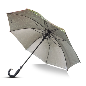 Parapluie pliable F 16 vert armée à motif à carreaux, léger, durable, pour voyage, avec poignée en acier allié - Product Image 2