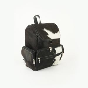 Sac à dos vintage en cuir véritable fait main, antivol, en peau de vache véritable avec fourrure, unisexe, logo personnalisable, 20-35L - Product Image 2