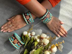 Nueva llegada Venta caliente occidental elegante hecho a mano pintado cuero mecanizado mano brazalete pulseras Unisex uso diario accesorio de moda - Product Image 3