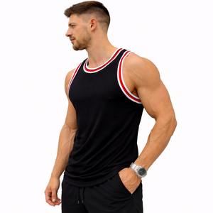 Proveedor OEM de Camisetas de Gimnasio, Camiseta sin Mangas con Estampado Personalizado, Pedido al por Mayor, Camiseta Deportiva de Algodón y Elastano, Exportación de Fábrica - Product Image 1