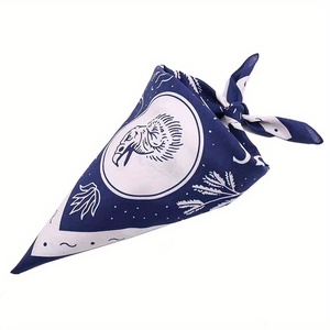 Pañuelo Bandana Cuadrado de Algodón 100% Reciclado con Estampado Digital Personalizado Estilo Hip Hop, Degradado Tie Dye y Paisley - Product Image 1