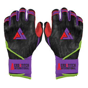 Gants de frappeur de baseball en cuir premium, confortables, légers, antidérapants, personnalisables, pour la protection des mains, vente chaude en usine - Product Image 1