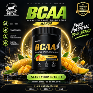 Concentré de protéines de lactosérum Elma Food 1KG Sans sucre ajouté 50 portions Formule de croissance musculaire BCAA Sans OGM Poudre de protéines pour adultes - Product Image 1