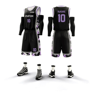 Uniforme de Baloncesto Personalizado de Alta Calidad, Transpirable, Reversible, Color Morado Real - Product Image 2
