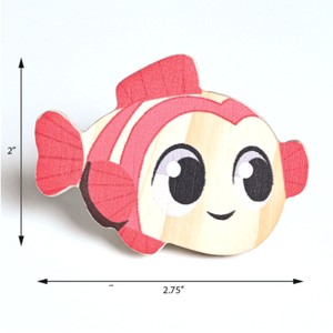 Wholesale Contemporary Pine Wood Durable Kids Drawer <b>Knobs</b> Fish Cabinet <b>Dresser</b> Pulls <b>for</b> Kids Furniture - Product Image 3