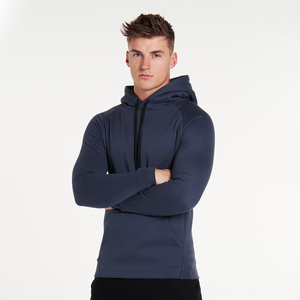 Classic <b>men</b> hoodie pullover basic design soft cotton fleece blend adjustable hood front <b>pouch</b> pocket long sleeve relaxed fit - Product Image 6