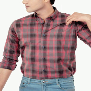 Camisa Casual de Hombre de Primera Calidad, 100% Algodón Franela, Manga Larga, Corte Regular, Antiarrugas - Product Image 3