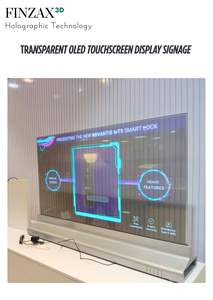 Pantalla Táctil Transparente 3D de 55 Pulgadas con Calidad de Imagen Excepcional, Superficie Antideslumbrante y Fácil Instalación para Comercios y Vestíbulos de Hoteles - Product Image 2