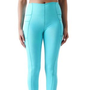 Wholesale Cheap Price Elastic Waist Women's Gym Leggings Plaid Pattern Workout <b>Yoga</b> <b>Pants</b> Full Length Spandex/Polyester Leggings - Product Image 6